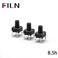 50 pcs 668 5mm dip 12v 0 5a push button micro switch 4 pin tactile tact direct plug in self reset interruptor