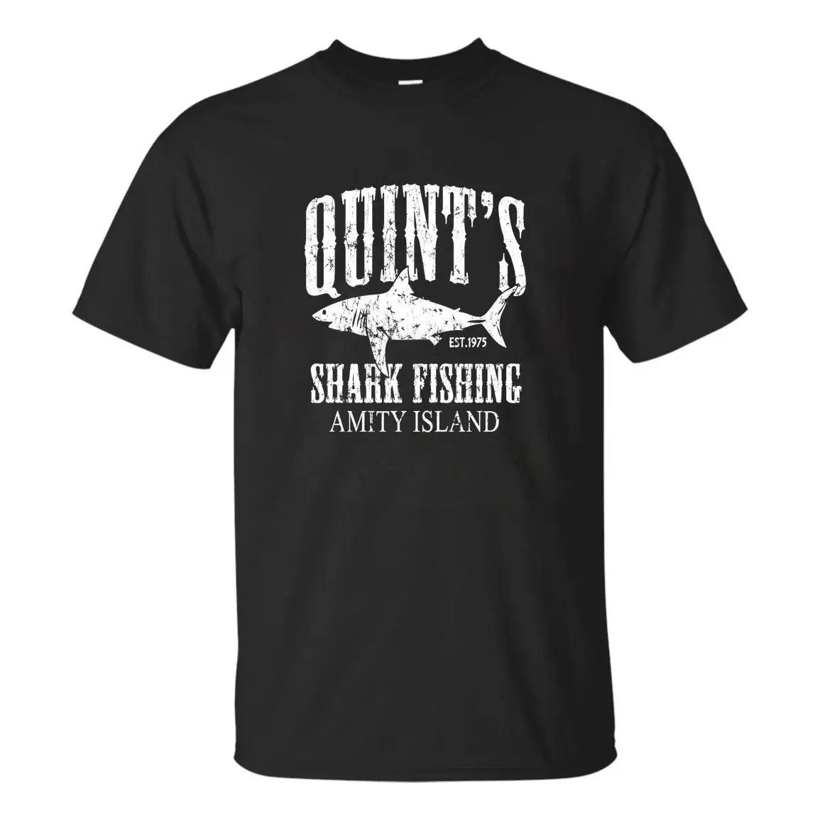 QUINT'S Акула Fishingr футболка новые челюсти Ретро Эмити Айленд Для мужчин тройник 2018