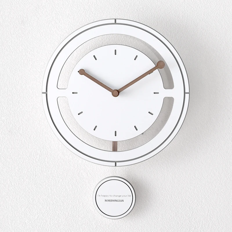 Stylish minimalist swing home wall clock Literary style office decorative | Дом и сад