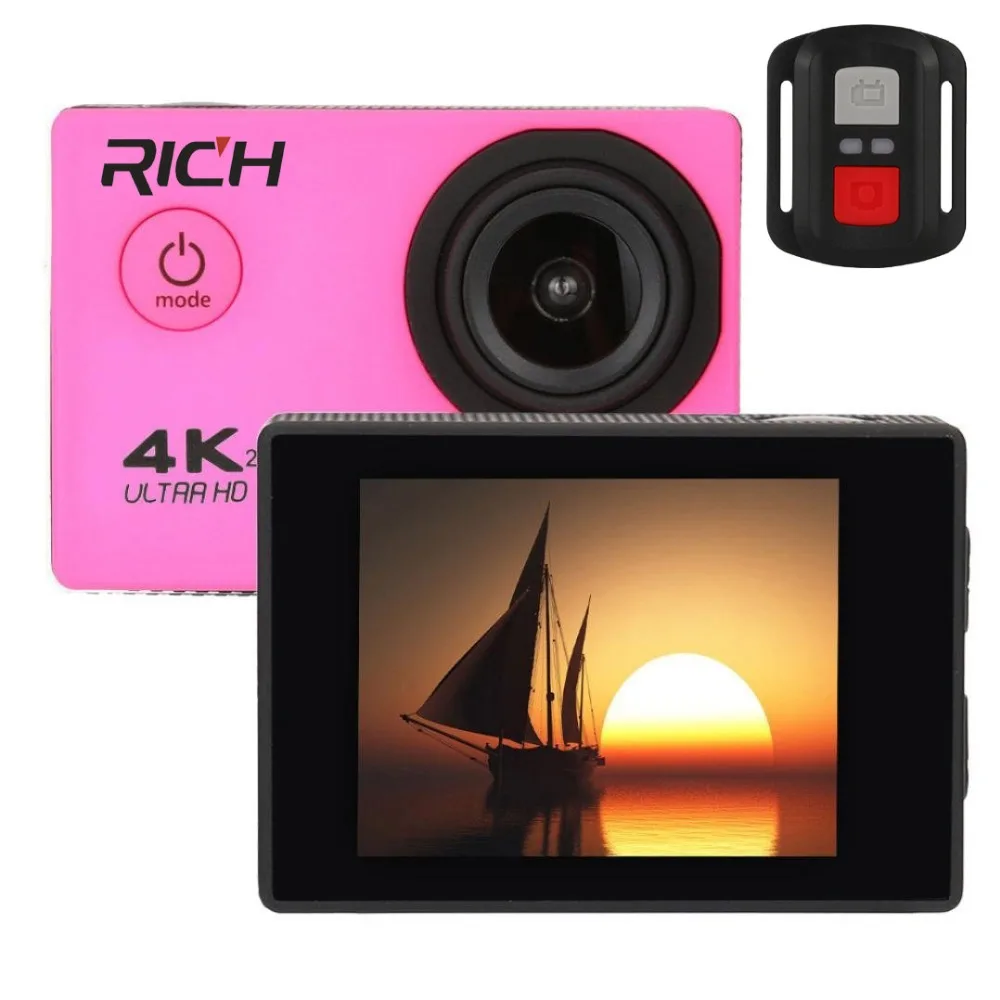 Оригинальная Экшн камера 4K F60/F60R дистанционное управление Wi Fi 2 0 ЖК дисплей 170D Len