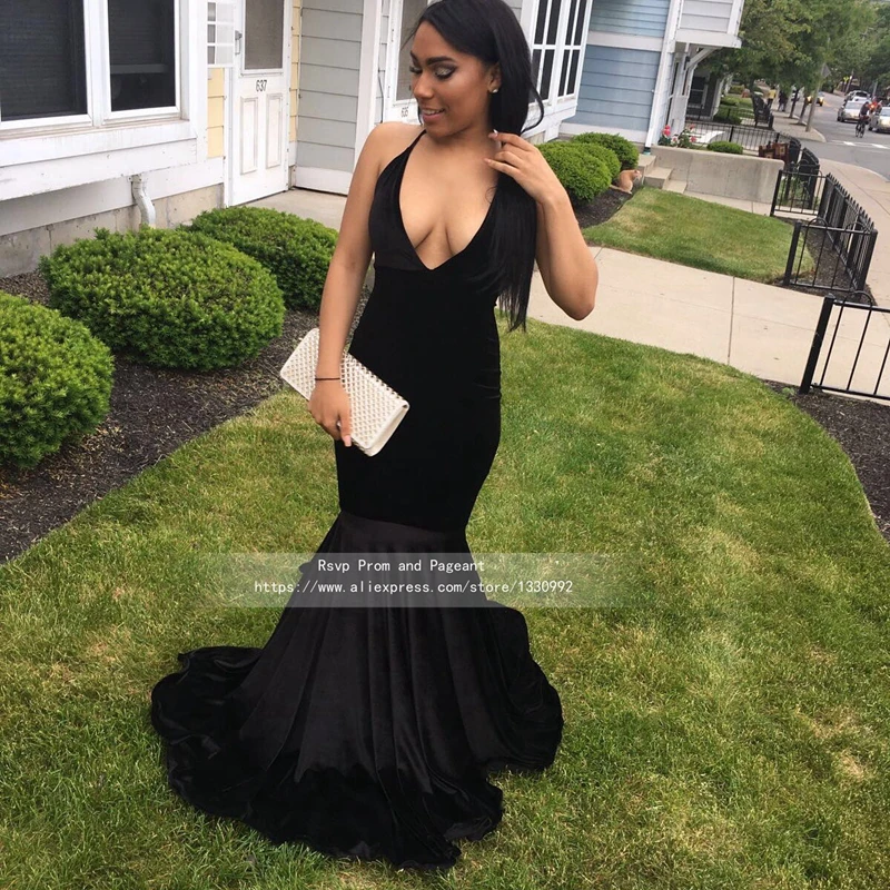 Сексуальные Длинные Бархатные Пром Dress Спинки Девушка Реальный Образец Суд Поезд