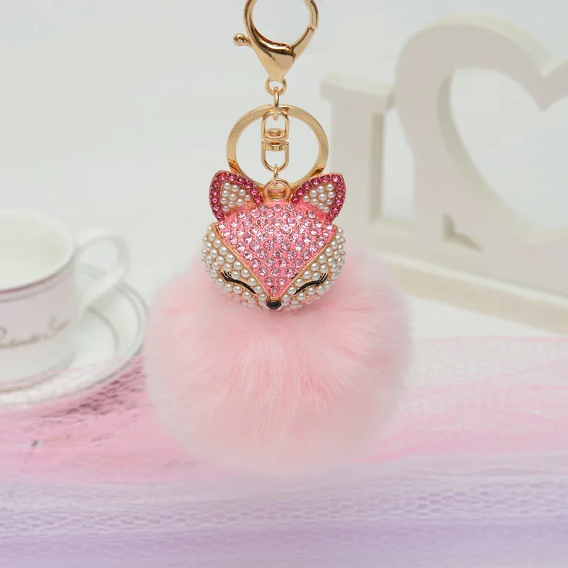 Высокое качество аниме лиса игрушка брелок плюшевые игрушки кулон женский