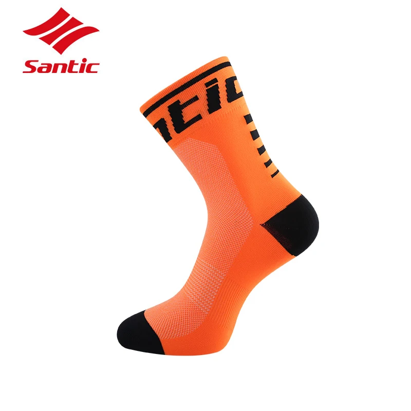 Santic, спортивные носки для велоспорта, дышащие, анти-пот, баскетбольные Носки, для бега, пешего туризма, мужские носки, для велосипеда, велосипеда, Calcetines, Ciclismo, для ног