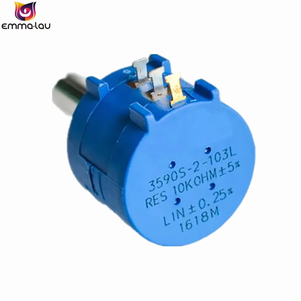 1 шт. 3590S 100K Ohm 2 103L вращающийся с проволочной обмоткой прецизионный потенциометр