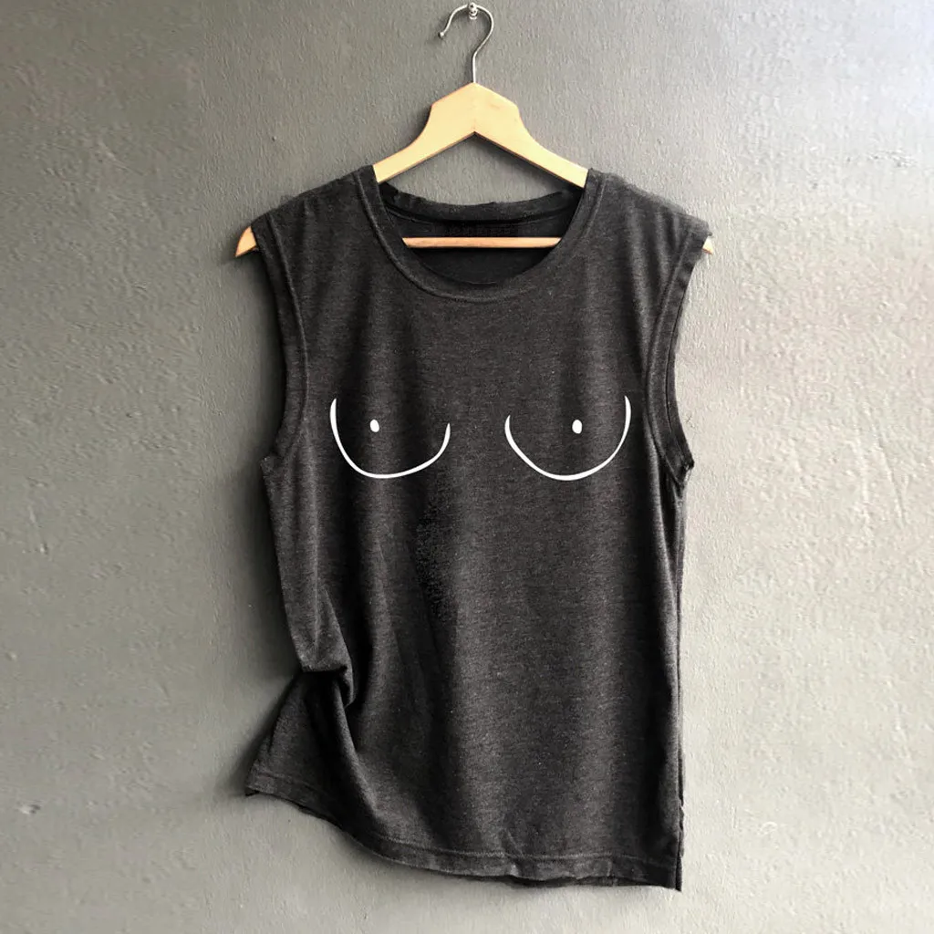 Black 2 Haut Sexy Lady Harajuku Summer Shorts Sleeveless Tops Female Funny Cat Printed Vest Camisetas Verano Mujer Drop shipping c - Цвет: Black 2