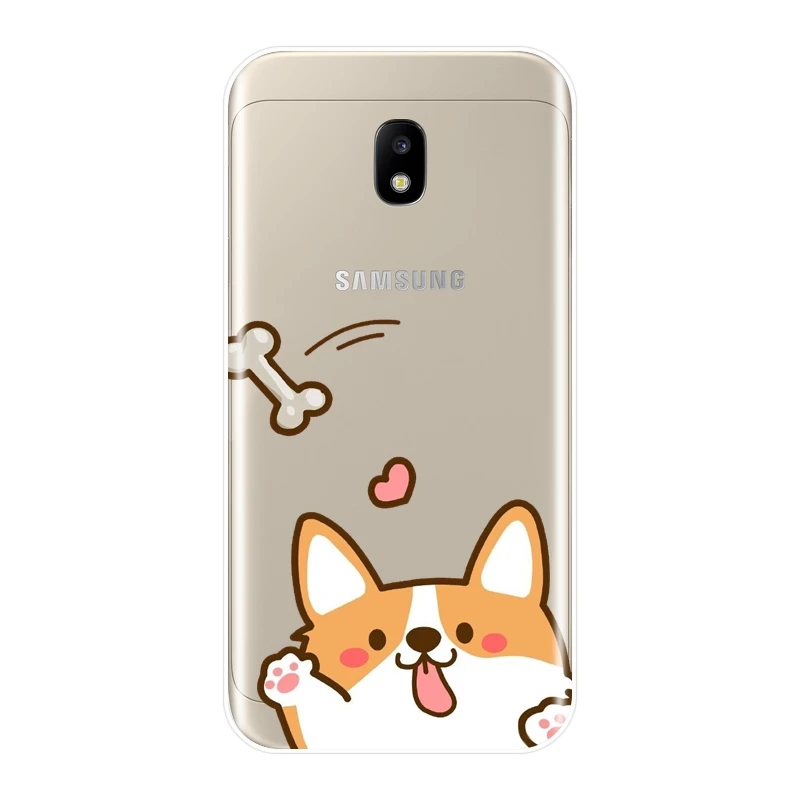 Мультяшный чехол для Samsung Galaxy J2 J5 J7 Prime J3 2015 2016 2017 симпатичный корги с собакой J4 J6 J8