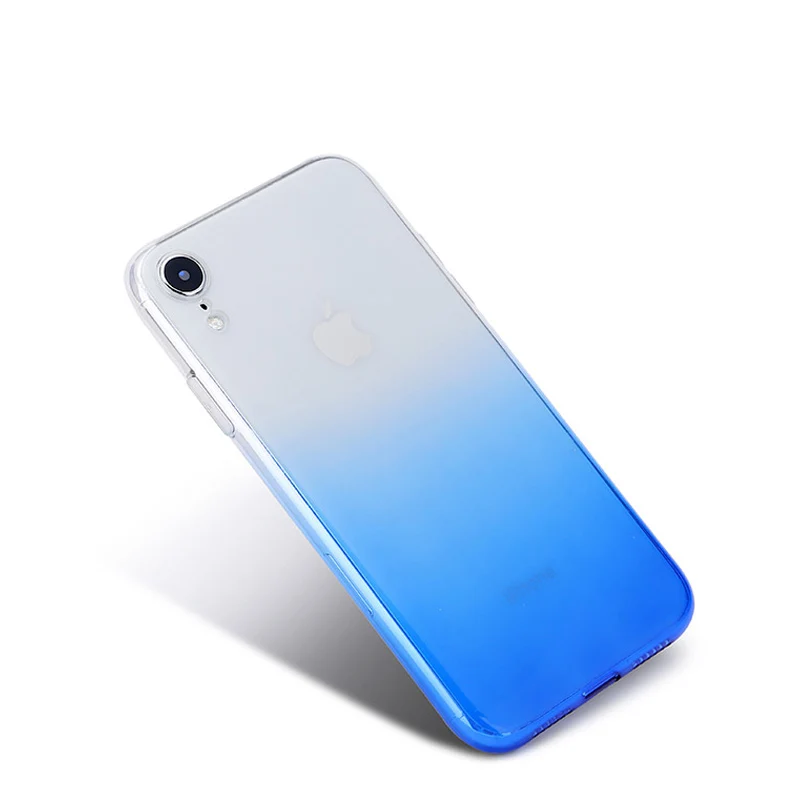 AIFFECT красочный градиентный телефонный чехол для iPhone 6 S 7 8 Plus Мягкий ТПУ задняя