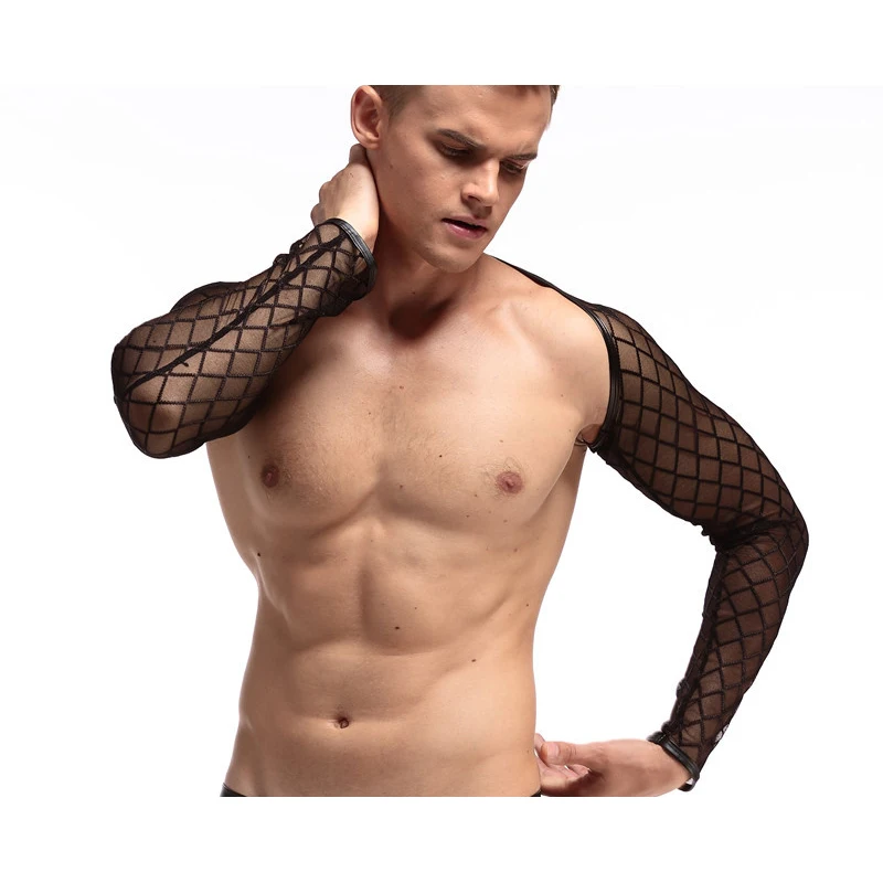 Мужское нижнее белье прозрачный тубус плотный фитнес длинный рукав гетры для сна