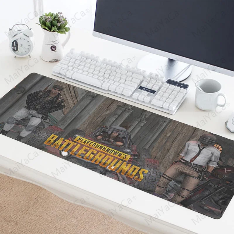 Lock Edge 30x60cm MaiYaCa Playerunknown's Battlegrounds скоростной большой игровой коврик для мыши Pubg, резиновый коврик для мыши, игровой коврик для настольного компьютера - Цвет: Lock Edge 30x60cm