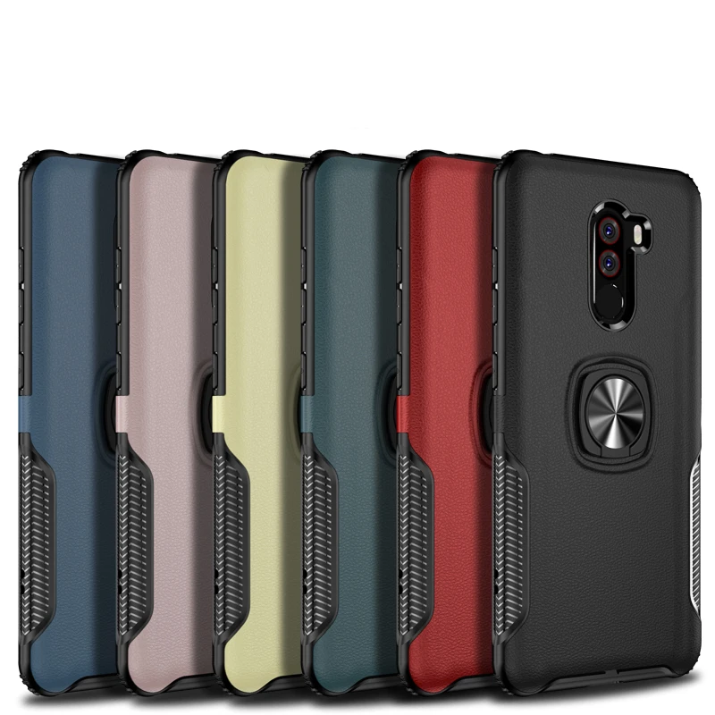 Чехол Toraise для Xiaomi Pocophone F1 Роскошный металлический чехол с подставкой автомобиля
