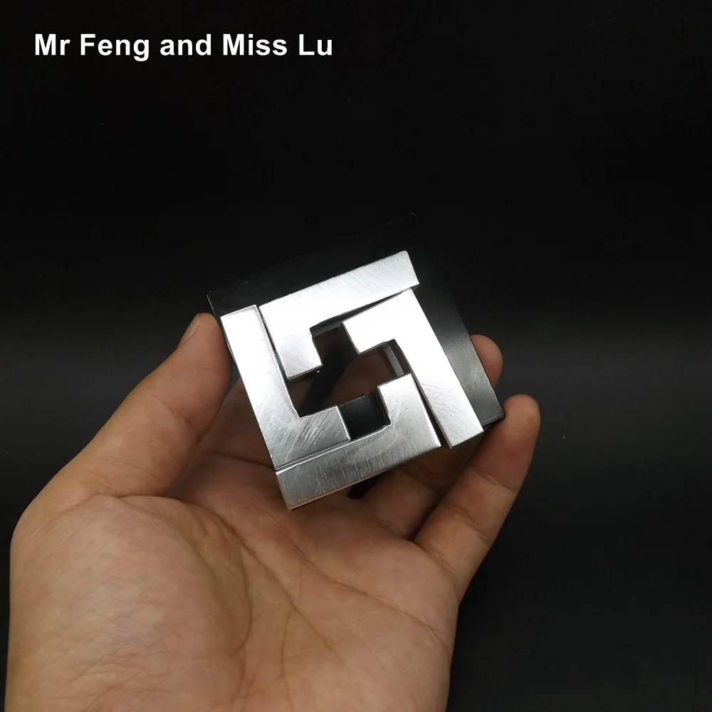 Классическая Серебряная Головоломка из металлического сплава IQ Brain Teaser Toy|brain teasers