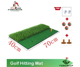mat FUNGREEN задний двор Крытый Чиппинг гольфа мат и сеть 70x40 см практический коврик для гольфа резиновый коврик держатель коврик для гольфа с футболкой для гольфа - Цвет: mat