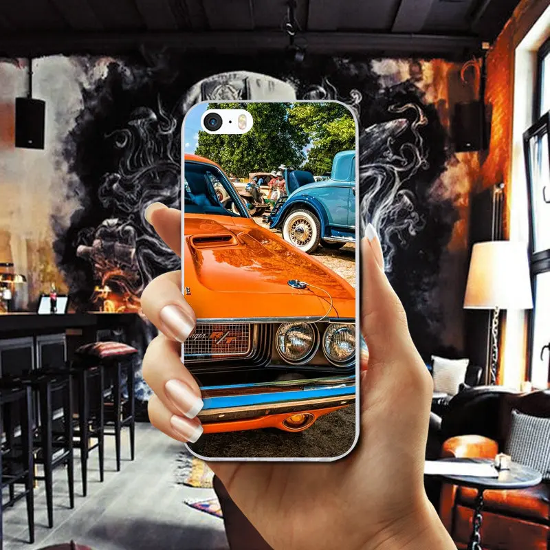Super Car Dodge Challenger Srt Soft TPU Skin Mobile Phone Cases for iPhone X XR XS Max 6 6S plus 7 7Plus 8 8Plus SE 5 5S 5C 4S |