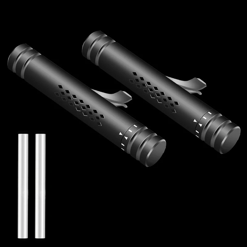 2black-2stick IKSNAIL автомобильный твердый парфюм, Очищающий стойкий аромат, цветочный дезодорант, ароматизатор, автомобильный освежитель воздуха, палочка для ароматерапии, автомобильные аксессуары - Название цвета: 2black-2stick