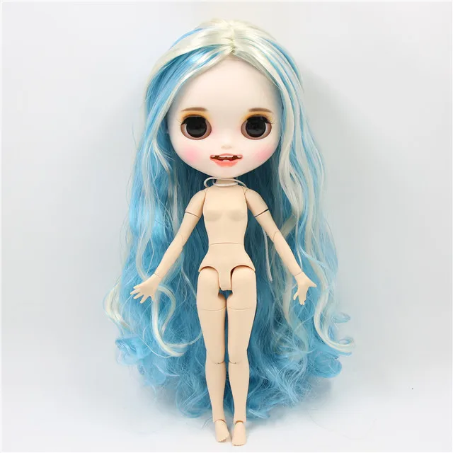 ICY factory шарнирная кукла blyth toy индивидуальные лицо с зубами белая кожа сустава тела пользовательские куклы 30 см - Цвет: naked doll