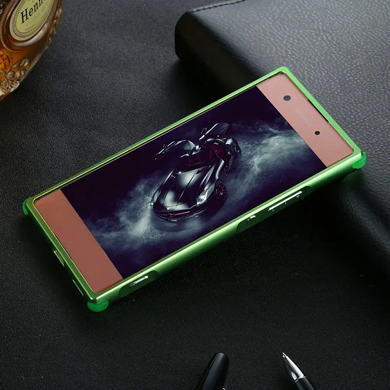 Противоударный чехол для sony XA1 Plus XA1Plus, алюминиевая металлическая рамка с Карбоновым волокном, Жесткий Чехол для sony Xperia XA1 Plus, чехол