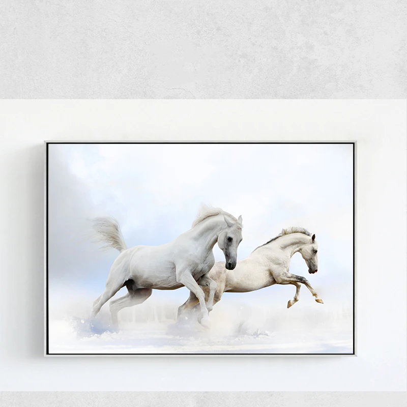 Posters and Prints Nordic Arts Wall Paintings Pictures Kitchen Home Decor Painting Horse Beauty for Kids Children Room YORT002 | Дом и сад