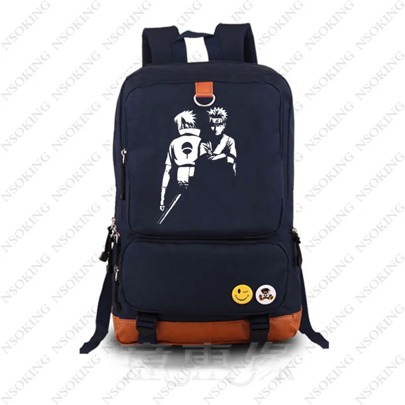 Наруто рюкзак школьный рюкзак японский аниме Учиха Саске Bookbag Uzumaki Наруто косплей рюкзак сумка на плечо - Цвет: 023