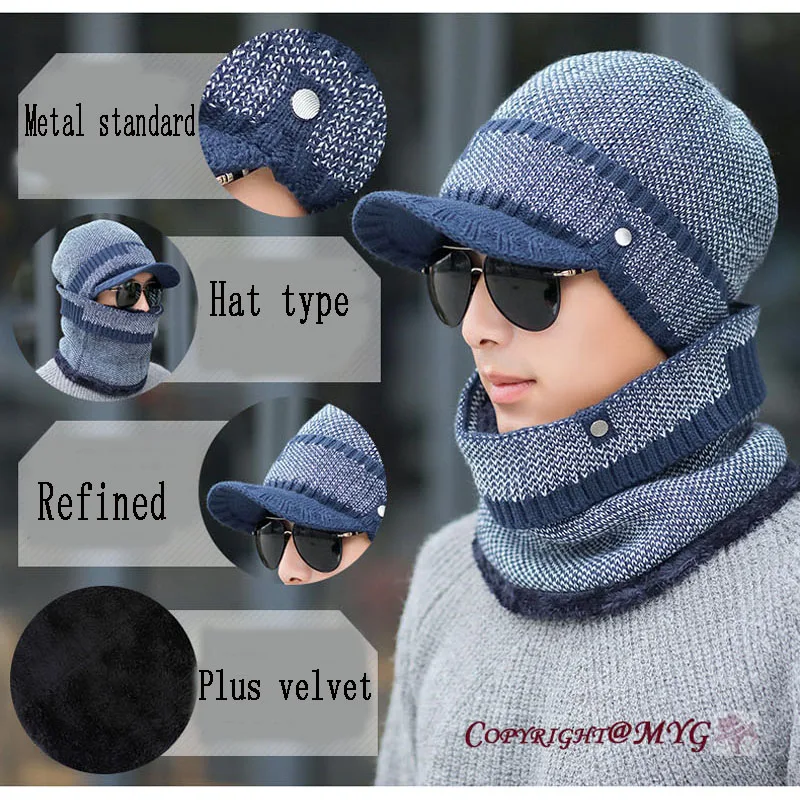 Ymsaid, Skullies Beanies,, мужской шарф, вязаная шапка, шапка, мужская, плюс, Gorras, капот, теплая шерсть, толстые зимние головные уборы для мужчин и женщин, шапочка