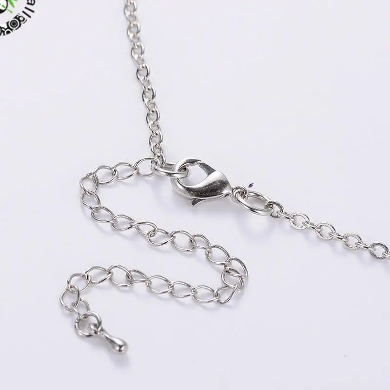 

10 Strand Seven Chakra Natural Stone Beaded Necklaces With Brass Cross Chains Brass Lobster Claw Clasps and Brass End Chains