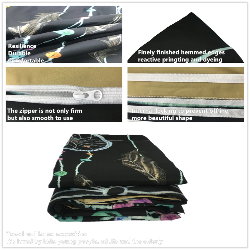 Комплект постельного белья с 3D принтом пододеяльник Ловец снов богемский