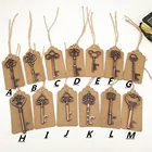 Винтажный Бронзовый Открыватель для бутылок в форме ключа, 50 шт.лот