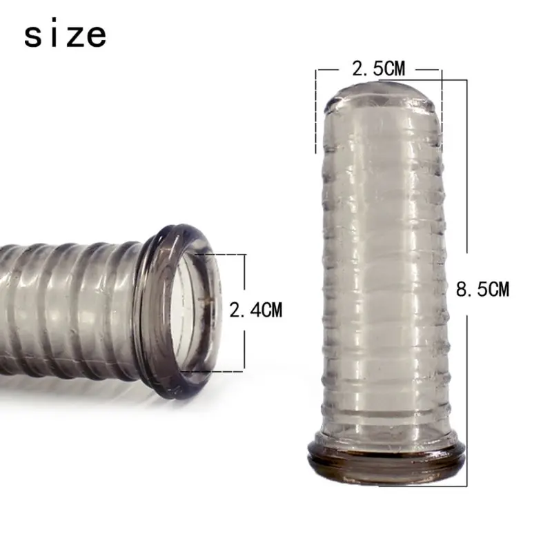 Пальчиковый презерватив для увеличения пениса кольцо задержки Эжекции