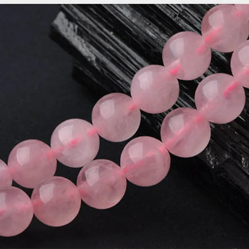 Элегантный розовый кварцевый кристалл кристаллы DIY бусины камень 15 дюймов нитка 4