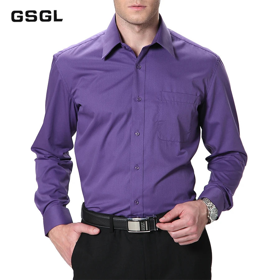 Новое поступление Классическая мужская деловая рубашка Весна лето с длинным