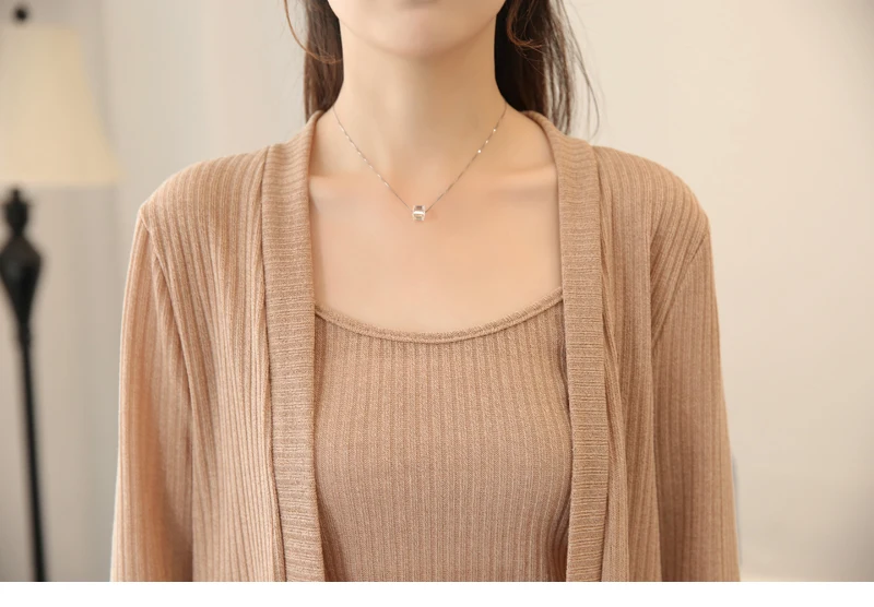 Новинка весны 2018 женская одежда костюм с длинным рукавом длинный свитер куртка