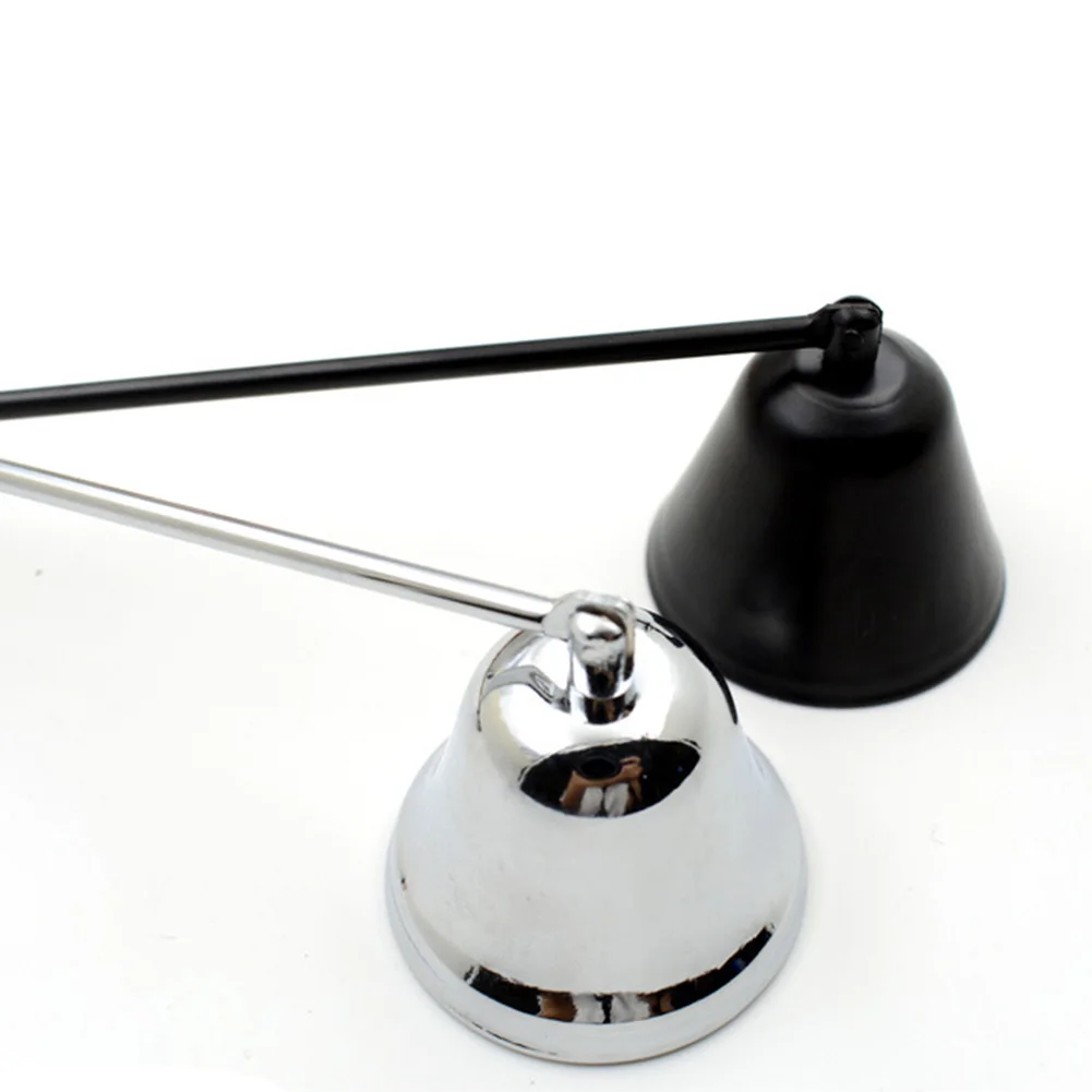 Свеча Snuffer из нержавеющей стали, винтажные аксессуары, декоративная крышка, инструмент, форма колокольчика, длинная ручка, для банкета, безопасно гасит дом
