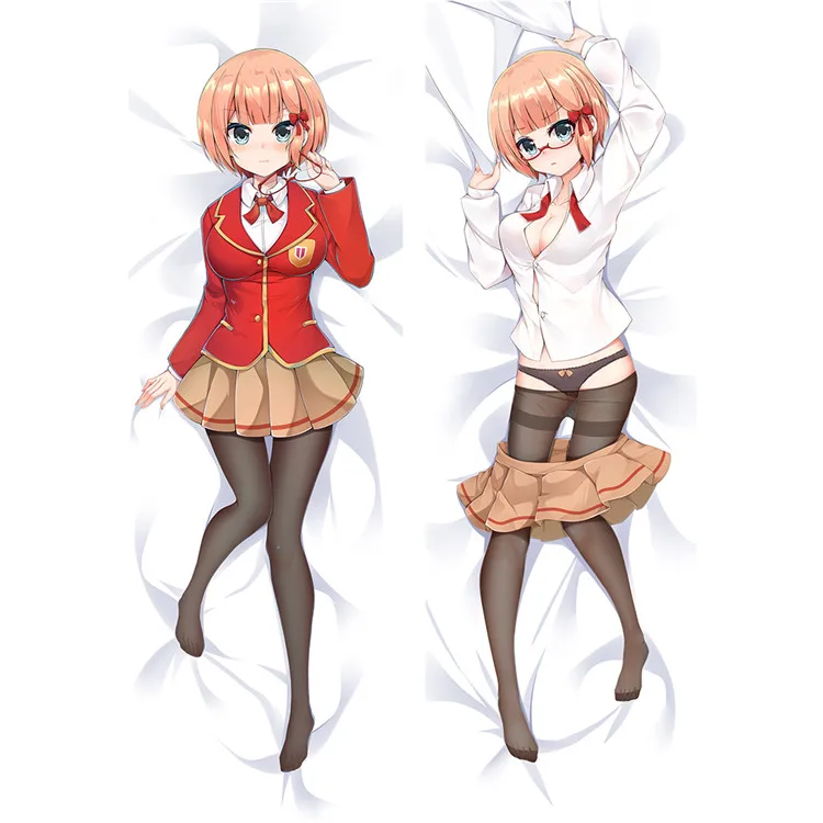 Мы никогда не учимся обнять тело наволочка Rizu Ogata Mafuyu Kirisu Dakimakura Чехол - Цвет: 19023