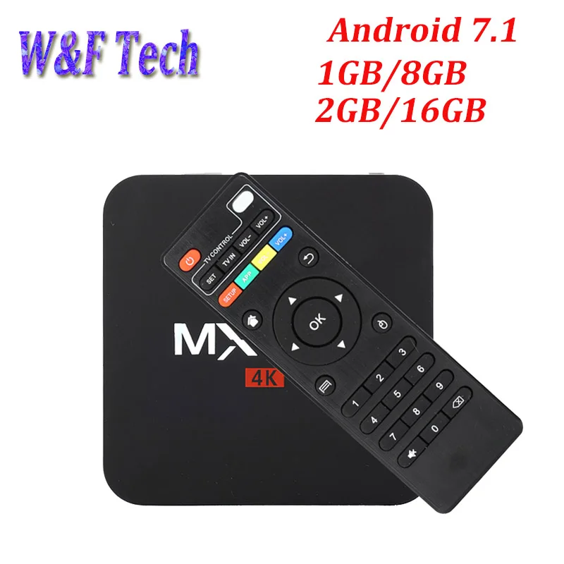 Умная ТВ приставка Amlogic S905W 10 шт. Android 7 1 четырехъядерный процессор 2 4G Wi Fi HD 0