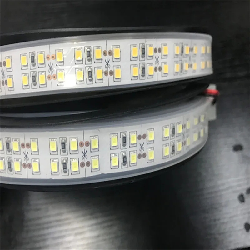Светодиодная лента SMD2835 240 чипов/м 5 м/лот IP 65 12 В постоянного тока Диодная