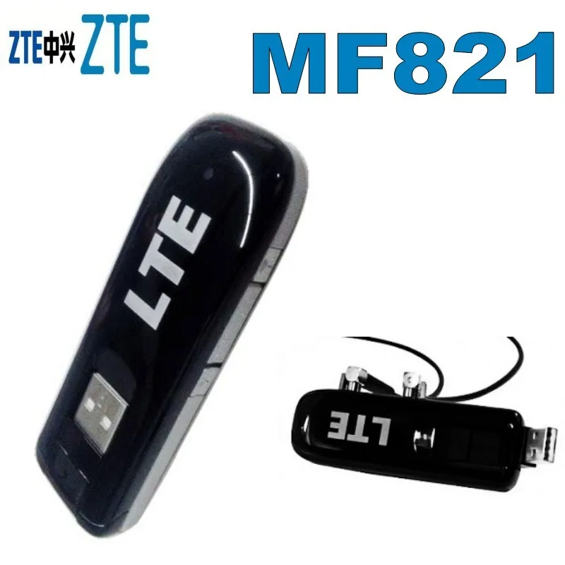 Оригинальный разблокированный ZTE MF821 100 Мбит/с 4G LTE USB модем FDD 1800/2100/2600 МГц 42 м 3G UMTS