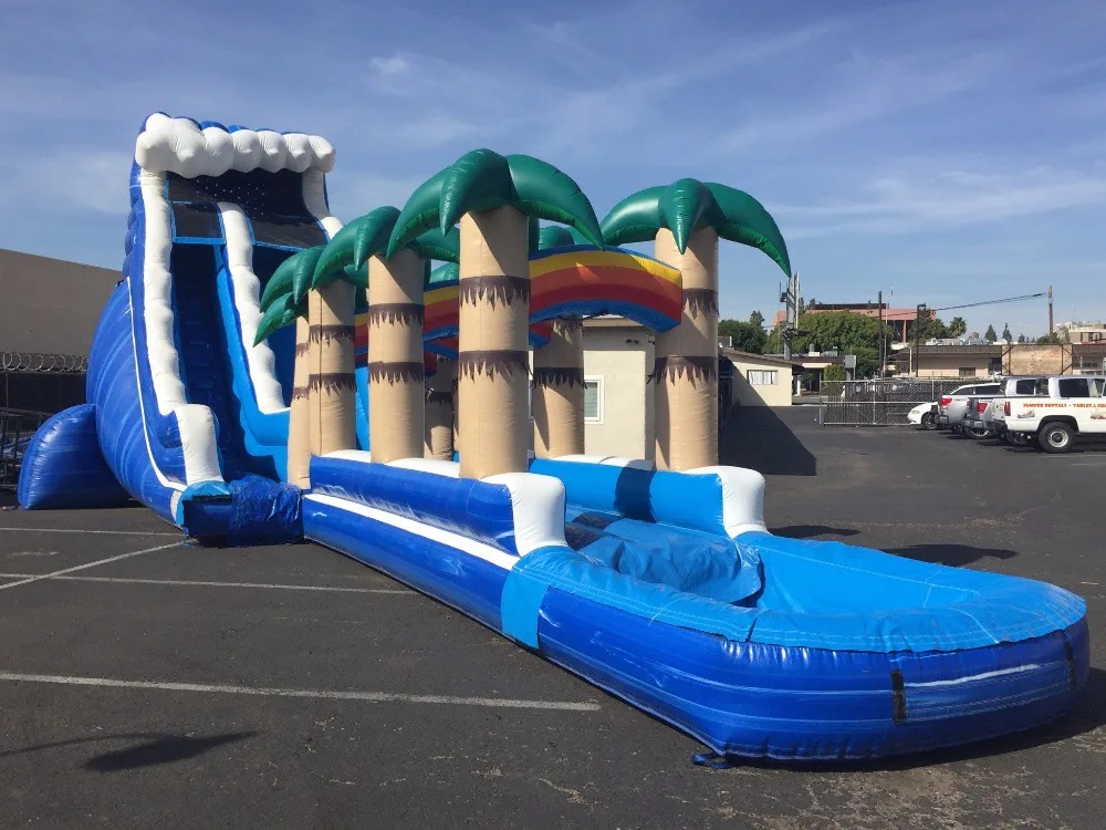 Надувная водная горка для детей надувная с бассейном надувной батут продажи |