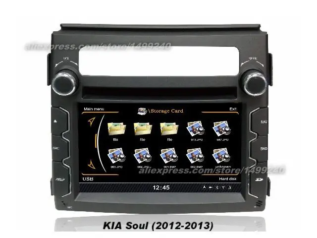 Goedkoop Voor KIA Soul 2012 ~ 2014-Auto GPS Navigatie Dvd-speler Radio Stereo TV BT IPod 3G WIFI Multimedia Systeem