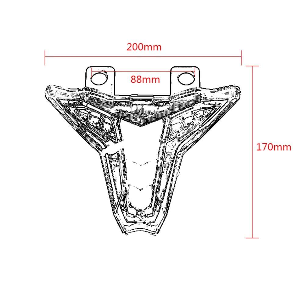 Светодиодный сигнал поворота для мотоцикла светильник Kawasaki Z1000 2014 2018 Ninja ZX10R ZX10RR