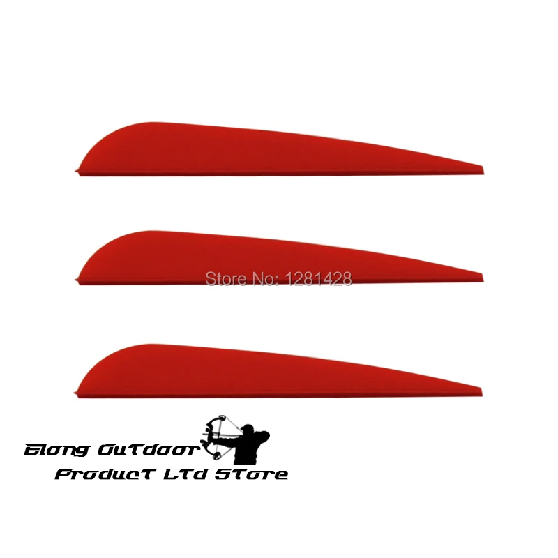 100 шт. 4 &quotс круглыми спинками ТПУ Пластик флюгер Флетч подставка для установки