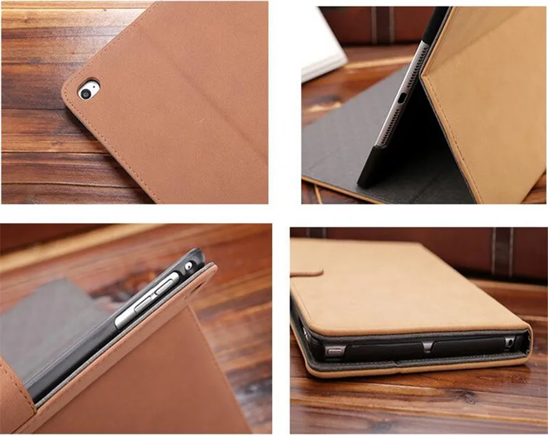 Чехол для iPad Mini 4 Роскошный Ретро винтажный Чехол-книжка из искусственной кожи с