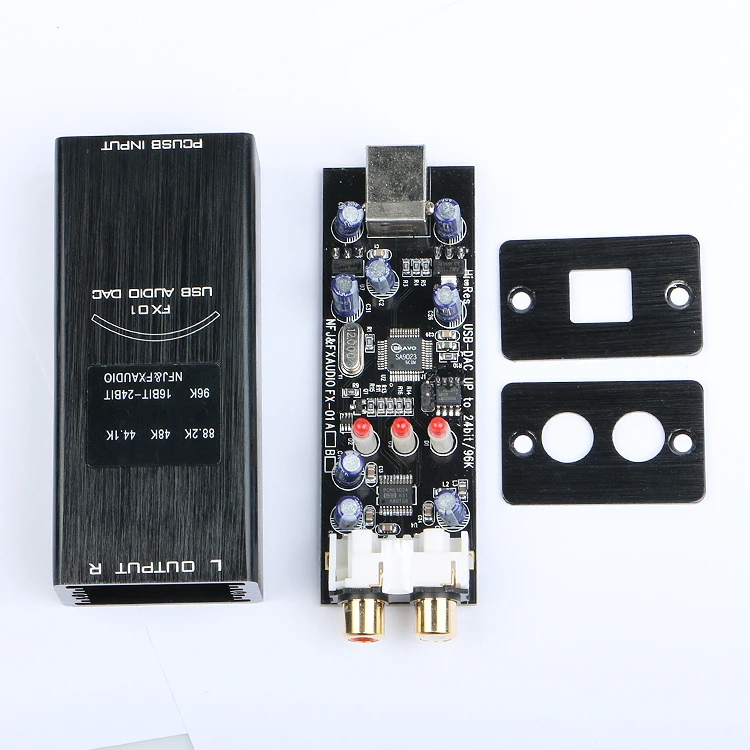 

2017 New NF J&FXAUDIO FX-01 USB DAC sound card audio decoder sampling rate display SA9023 PCM5102 24BIT 96K