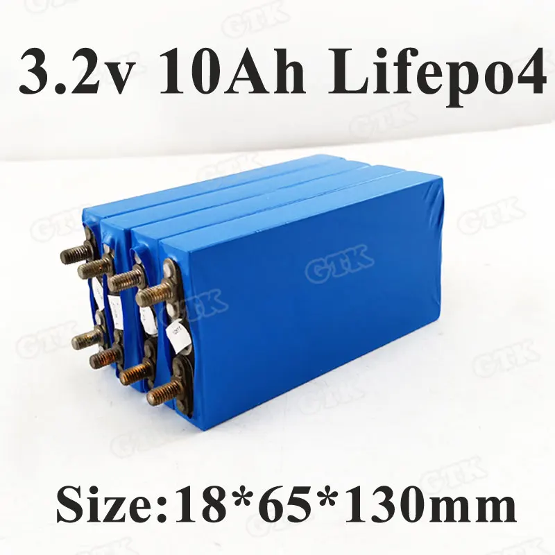 Аккумулятор GTK 3,2 v 10ah lifepo4 30A разрядка 10000mah Алюминиевый Чехол для аккумулятора 12v 10ah DIY упаковка электроинструментов для электровелосипеда