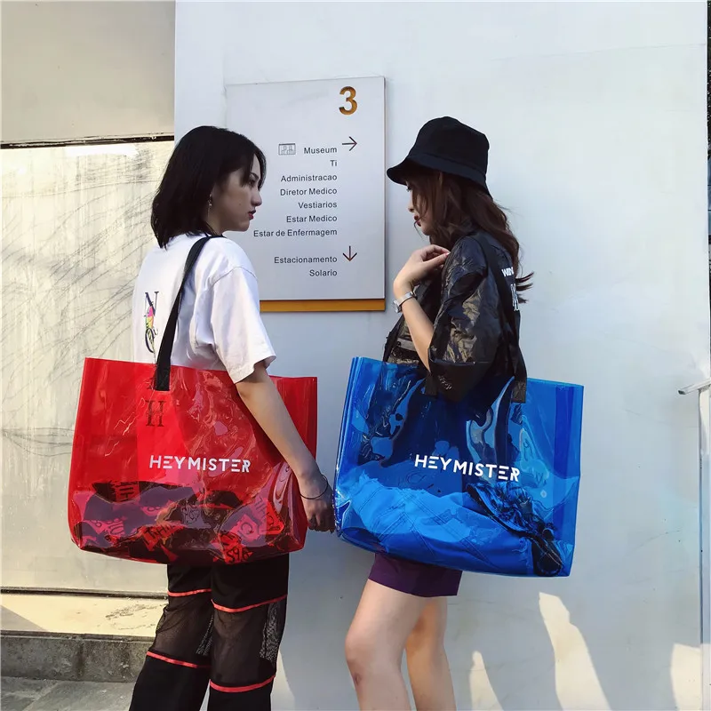 Mixtx 2020 прозрачная сумка из ПВХ пляжная через плечо новая трендовая женская тоут