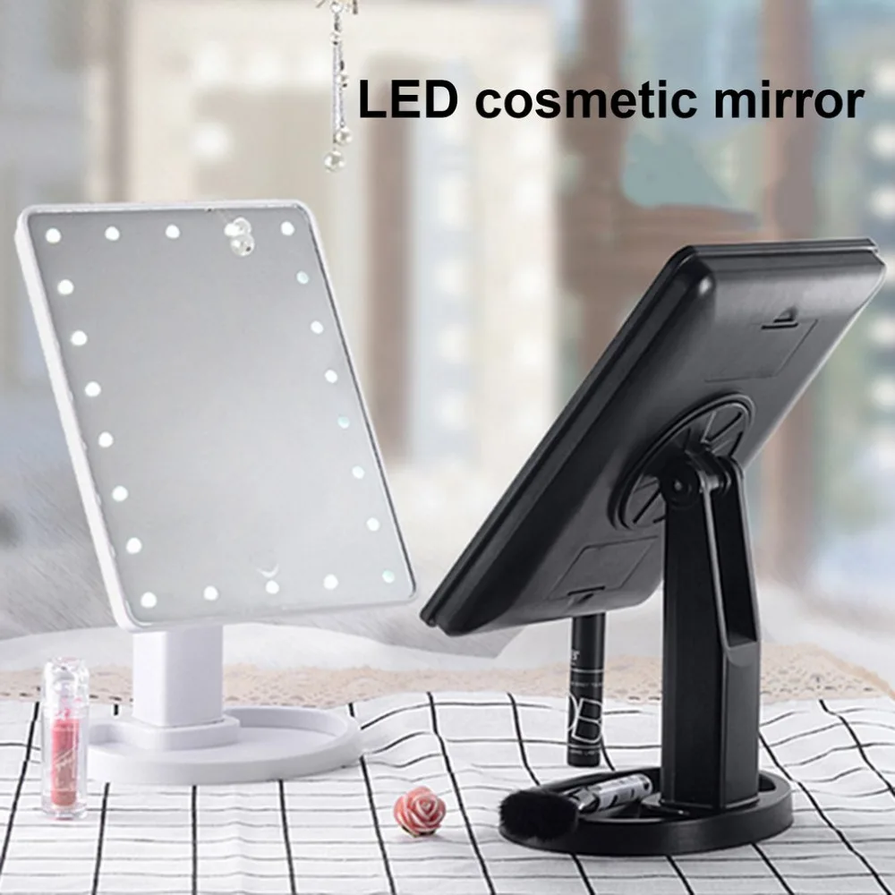 22 LED Magnifying Mirror led light Vanity mirror maquillage miroir Beauty makeup lights 360 rotation Led cosmetic |