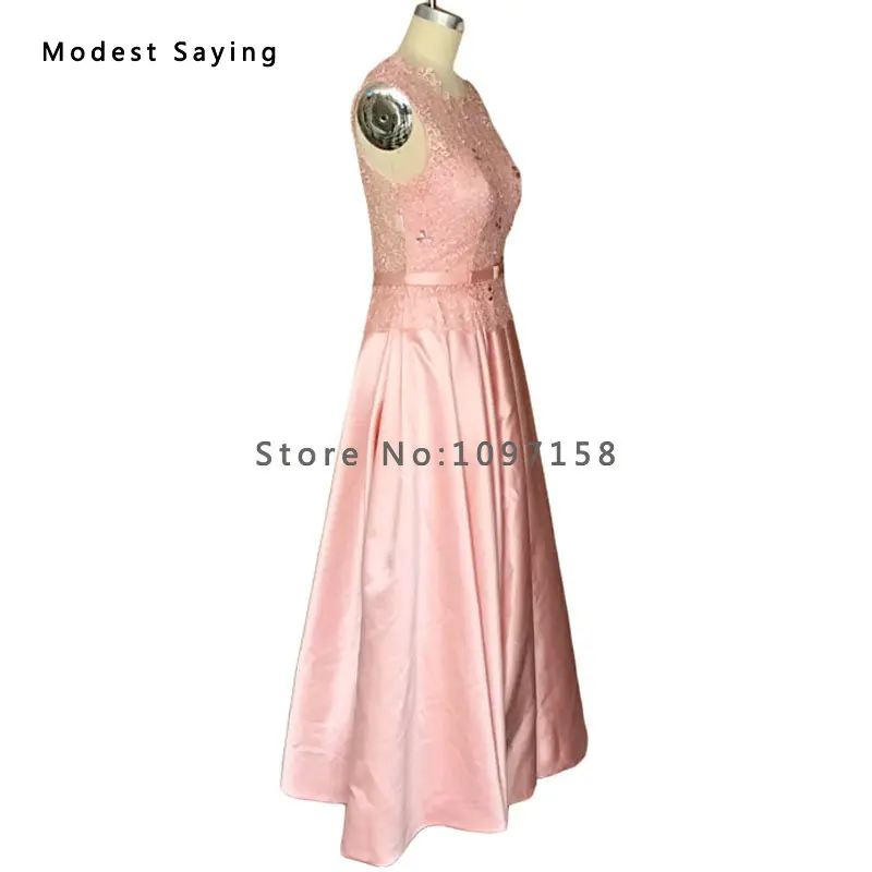 Гламурные элегантные трапециевидные Розовые атласные кружевные вечерние платья