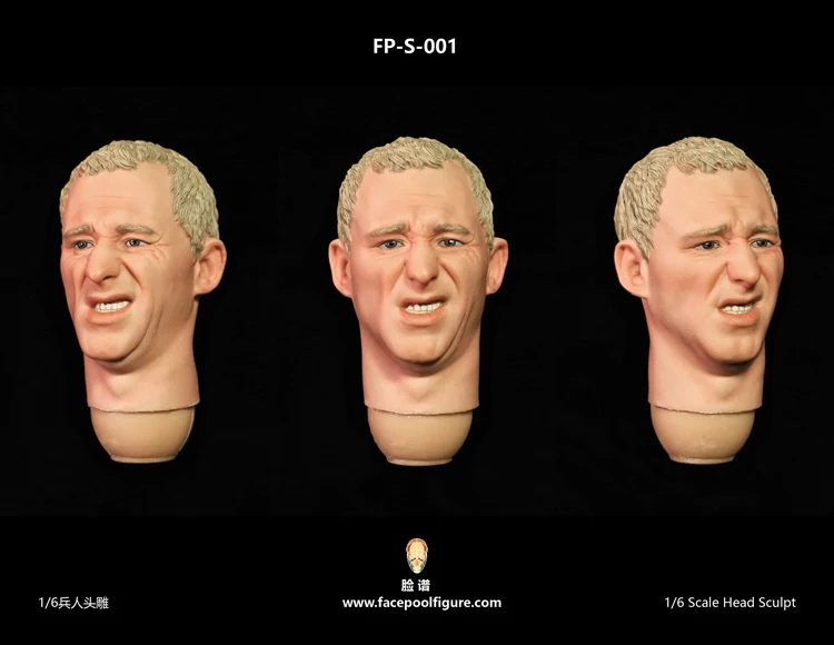 Facepoolfigure 1/6 сердитое выражение головы лепить для 12 дюймов фигурку DIY|Игровые