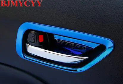BJMYCYY нержавеющая сталь 4 шт. внутренняя дверная ручка автомобиля коробка с