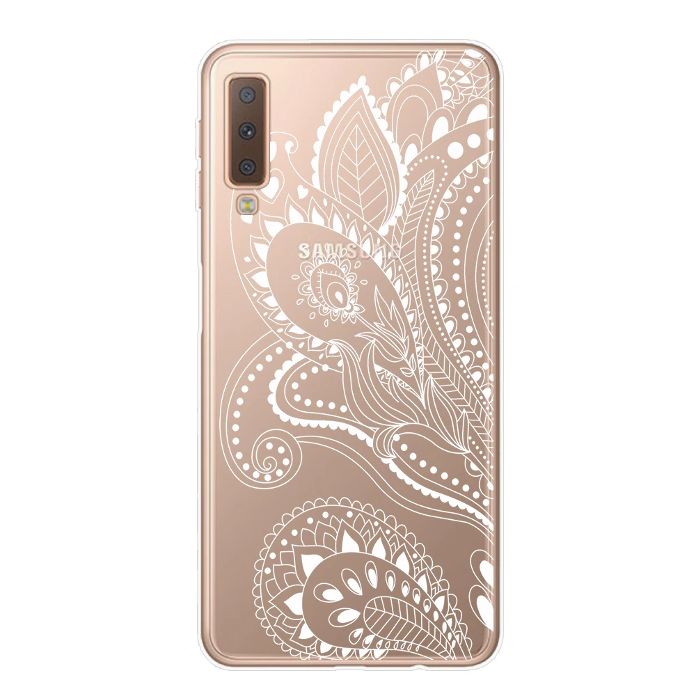 Ретро Чехол с изображением цветка мандалы чехол для телефона для samsung J4 J6 A7 A9 A6 A8 плюс J3 J5 J7 чехол из мягкого ТПУ с изображением Ловца снов чехол Capa