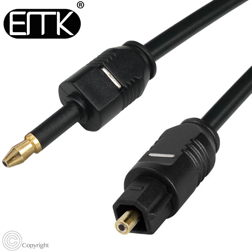 EMK цифровой Toslink к Мини кабель 3 5 оптический SPDIF аудио для Macbook мини диск 1 м 2