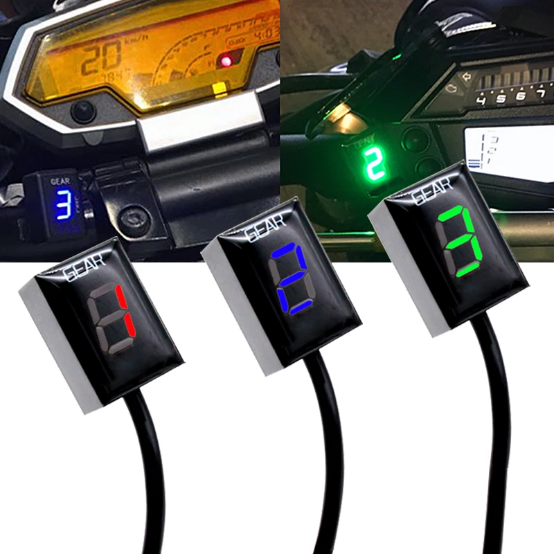 Мотоцикл ЖК Электроника 6 Скорость 1 уровень шестерни индикатор цифровой
